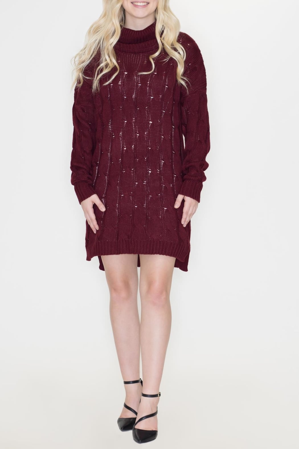 Chunky Sweater Dress Red / ml Chunky Sweater Dress Red / ml