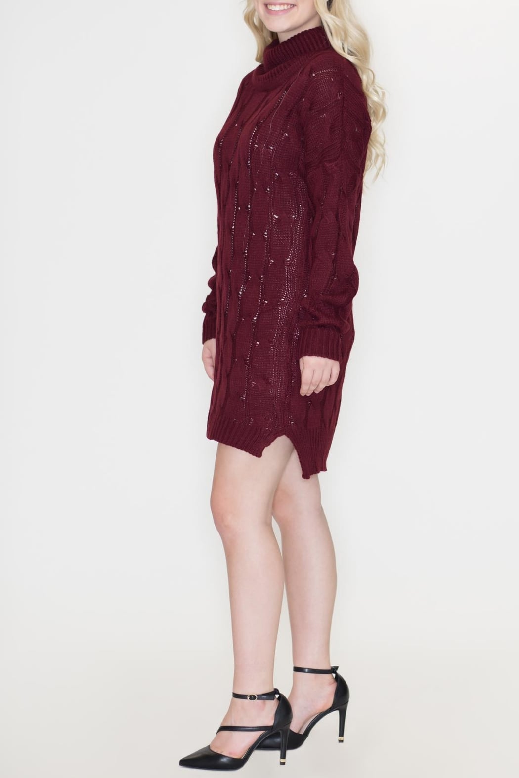Chunky Sweater Dress Red / ml Chunky Sweater Dress Red / ml