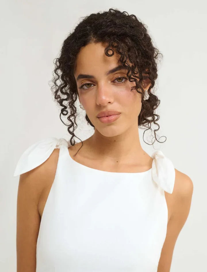 Coastal Mini Dress | White Linen