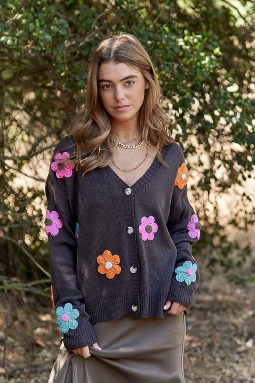 Crochet Flower Cardigan – Shoptiques