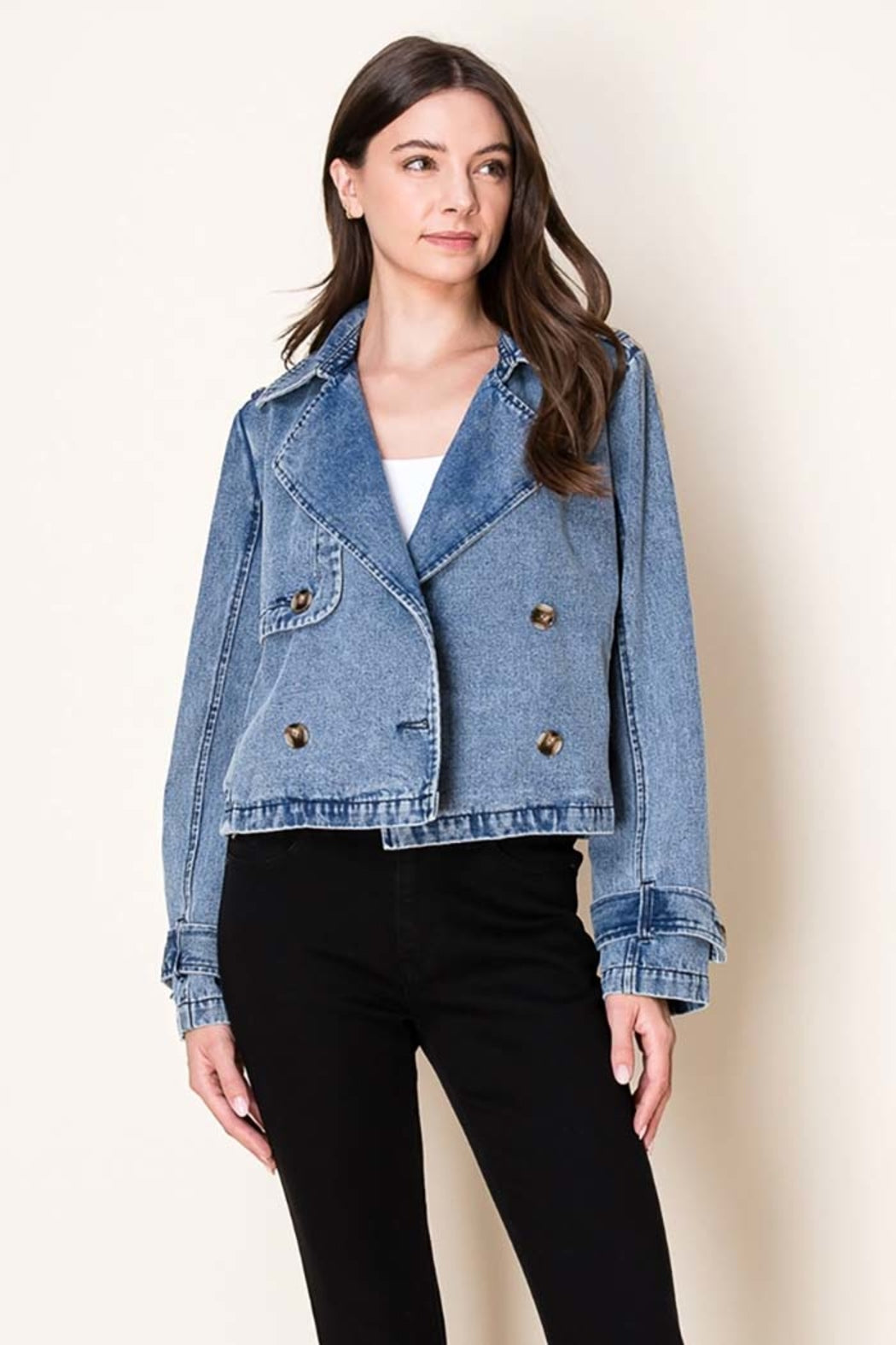 Cropped Trench Jacket – Shoptiques