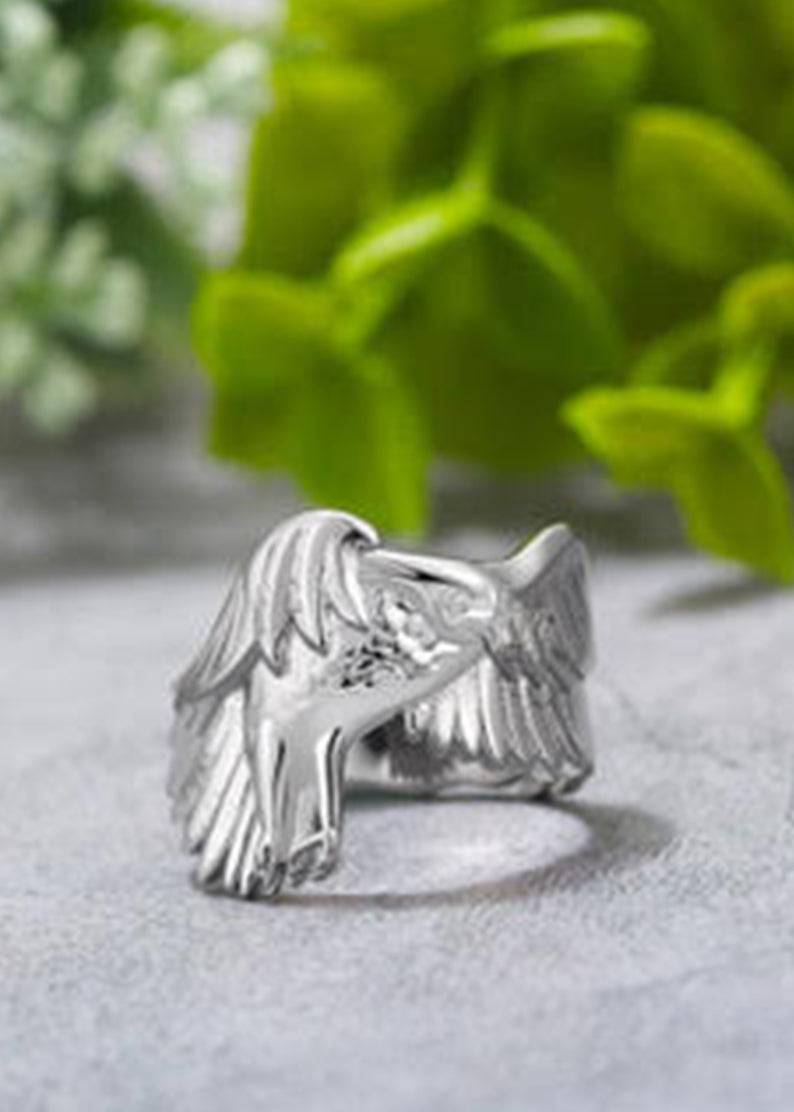 Everwild Eagle Rapture Silver Ring