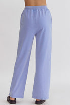 Entro | Blue Wide Leg Sweatpants | Sweetest Stitch Shop Bottoms