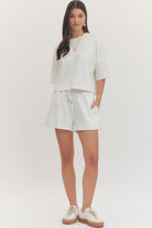 Entro | Johnna Embroidered Shorts | Sweetest Stitch Boutique RVA