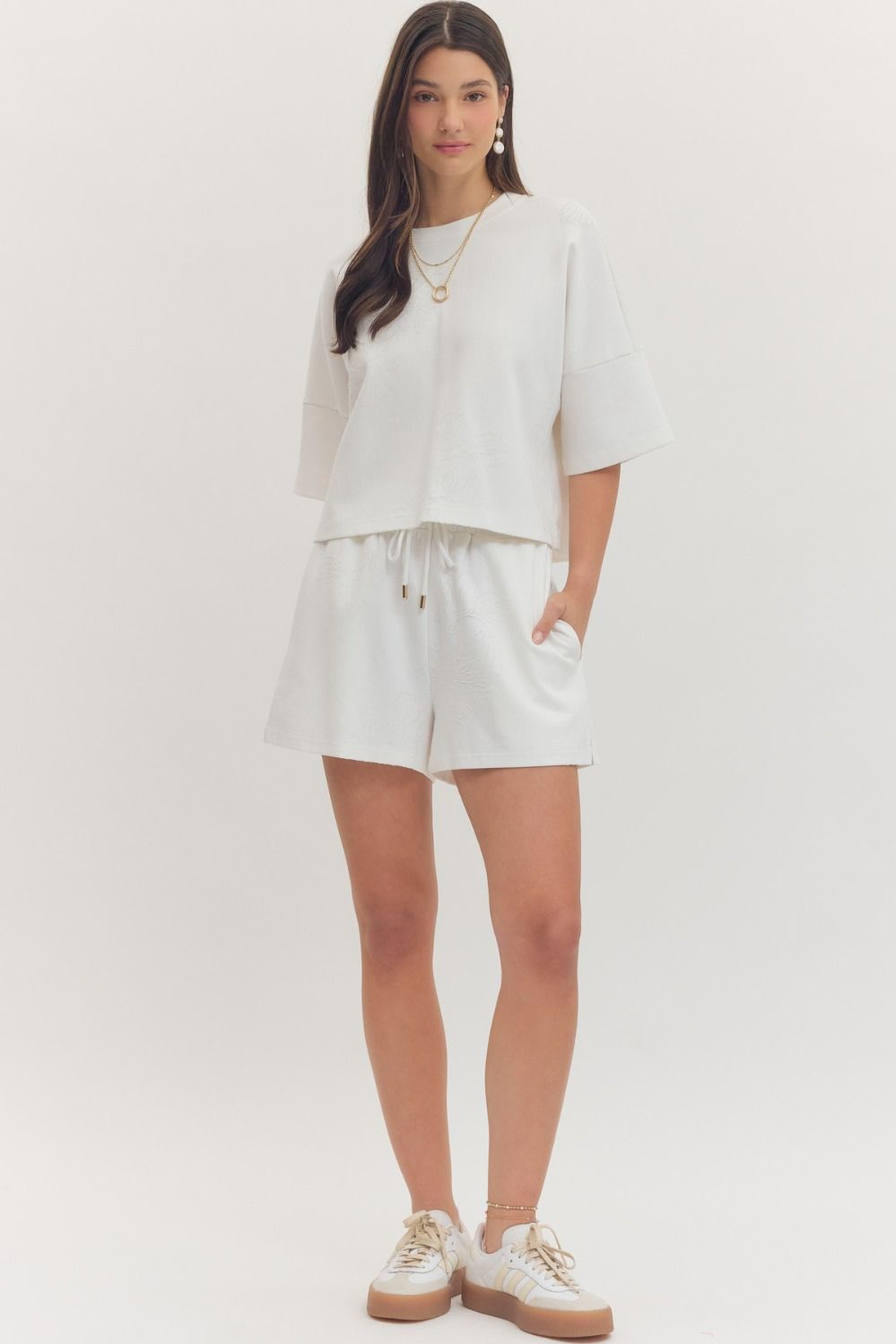 Entro | Johnna Embroidered Shorts | Sweetest Stitch Boutique RVA
