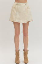 Entro | Morgan Denim Wrap Skort | Sweetest Stitch Boutique Richmond