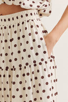 Entro | Kiley Polka Dot Midi Skirt | Sweetest Stitch Boutique Richmond