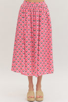 Entro | Gabby Floral Midi Skirt | Sweetest Stitch Boutique Richmond