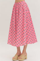 Entro | Gabby Floral Midi Skirt | Sweetest Stitch Boutique Richmond