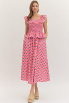 Entro | Gabby Floral Midi Skirt | Sweetest Stitch Boutique Richmond