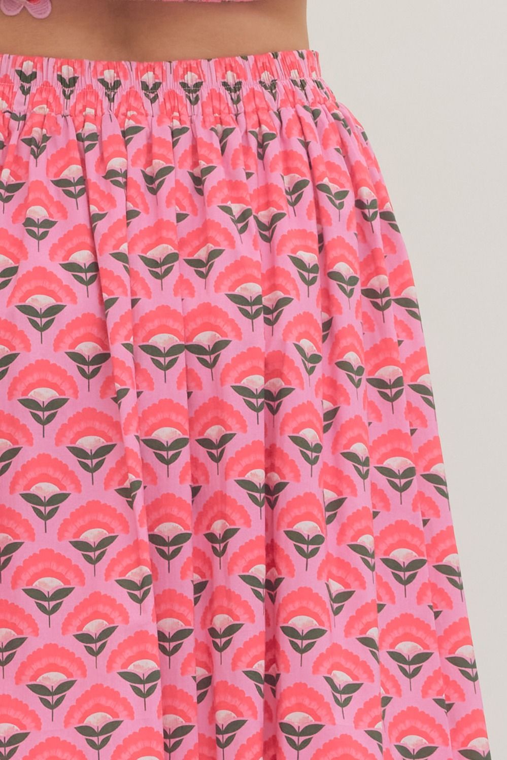 Entro | Gabby Floral Midi Skirt | Sweetest Stitch Boutique Richmond