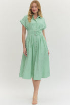 Entro | Shirley Striped Midi Dress | Sweetest Stitch Boutique Richmond