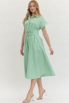 Entro | Shirley Striped Midi Dress | Sweetest Stitch Boutique Richmond