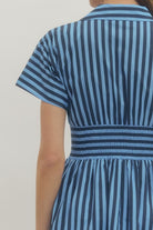 Entro | Shelly Striped Midi Dress | Sweetest Stitch Boutique Richmond