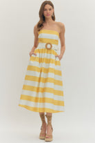 Entro | Giselle Striped Midi Dress | Sweetest Stitch Boutique Richmond