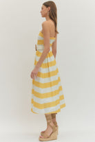 Entro | Giselle Striped Midi Dress | Sweetest Stitch Boutique Richmond