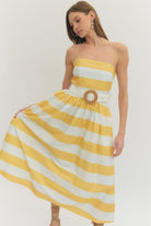 Entro | Giselle Striped Midi Dress | Sweetest Stitch Boutique Richmond