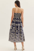 Entro | Caitlin Strapless Midi Dress | Sweetest Stitch Boutique RVA