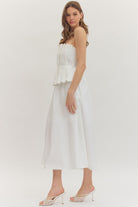Entro | Corinne Strapless Midi Dress | Sweetest Stitch Boutiue RVA
