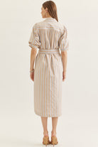 Entro | Bea Striped Midi Dress | Sweetest Stitch Boutique Richmond VA