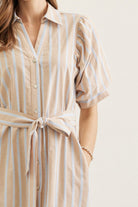 Entro | Bea Striped Midi Dress | Sweetest Stitch Boutique Richmond VA