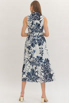 Entro | Marie Floral Sleeveless Midi Dress | Sweetest Stitch Boutique 