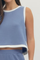Entro | Leyla Sleeveless Button Back Top | Sweetest Stitch Boutique 
