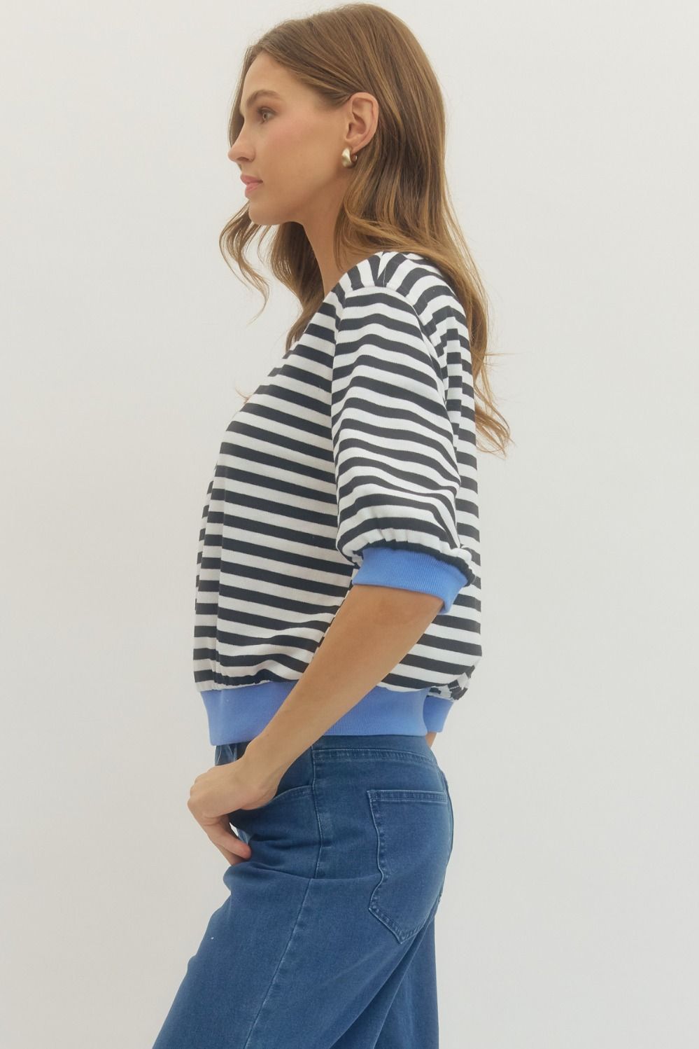 Entro | Joleen Stripe Top | Sweetest Stitch Boutique Richmond VA
