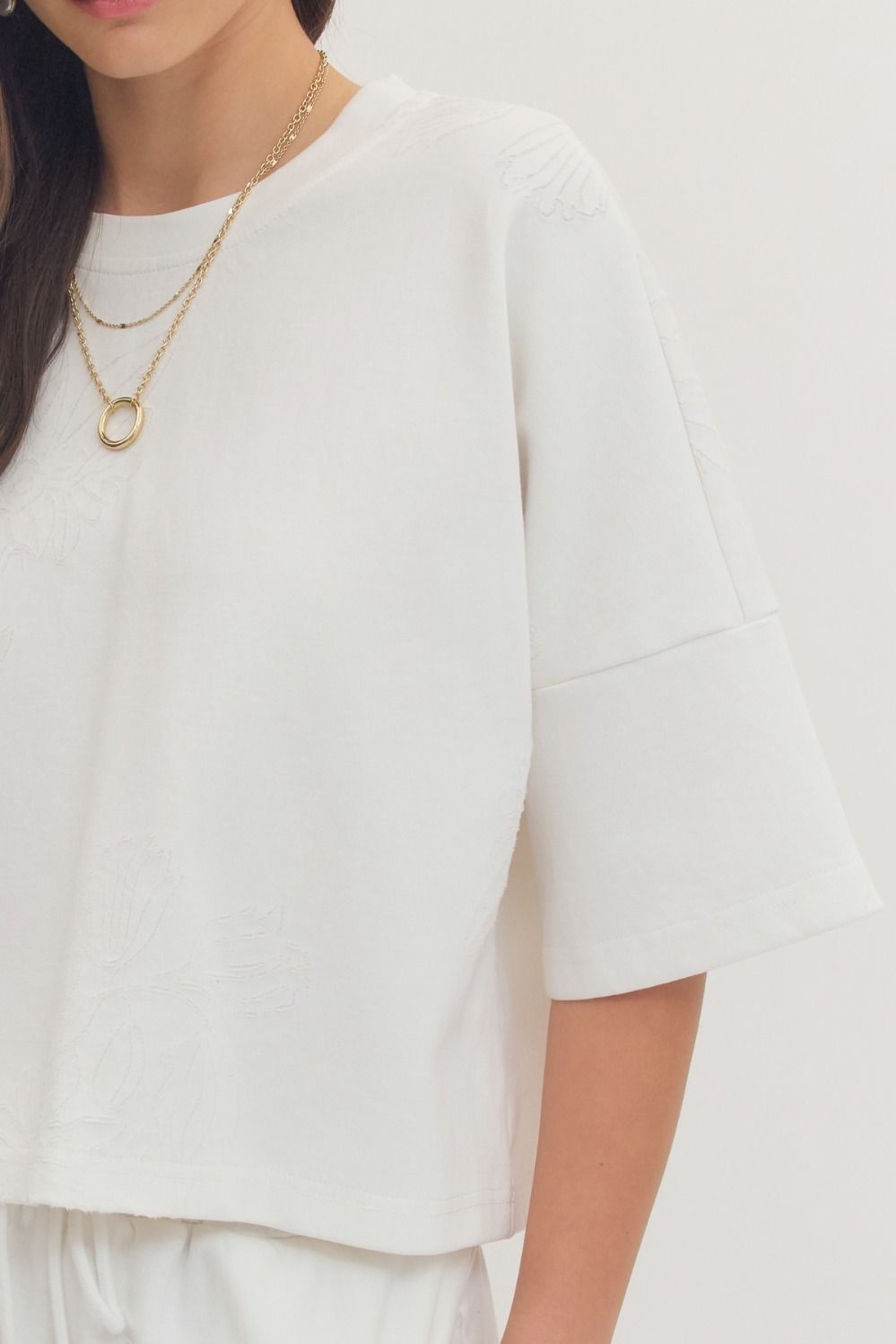 Entro | Johnna Embroidered Top | Sweetest Stitch Richmond Boutique