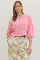 Entro | Reagan Balloon Sleeve Top | Sweetest Stitch Boutique RVA