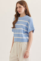Entro | Ivy Striped Knit Top | Sweetest Stitch Boutique Richmond VA
