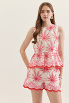 Entro | Elise Sleeveless Embroidered Top | Sweetest Stitch Boutique