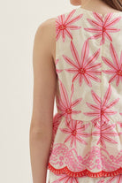 Entro | Elise Sleeveless Embroidered Top | Sweetest Stitch Boutique