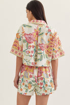 Entro | Miranda Floral Collared Top | Sweetest Stitch Boutique RVA