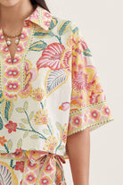 Entro | Miranda Floral Collared Top | Sweetest Stitch Boutique RVA