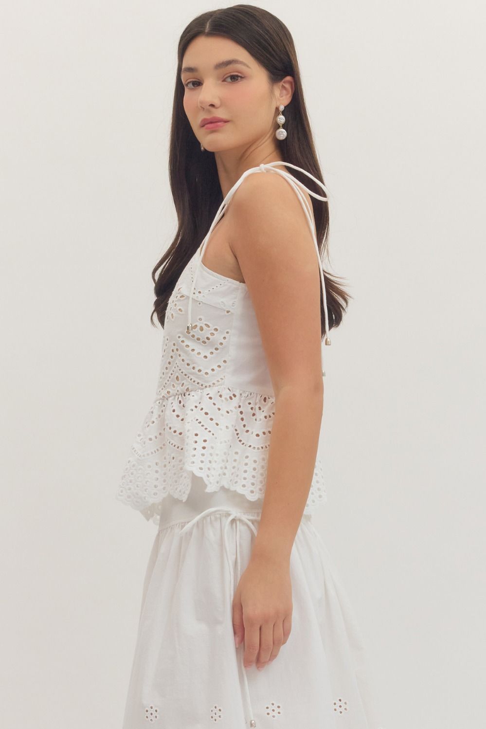 Entro | Lulu Tie Strap Top | Sweetest Stitch Boutique Richmond VA