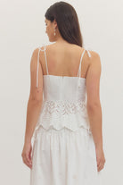 Entro | Lulu Tie Strap Top | Sweetest Stitch Boutique Richmond VA