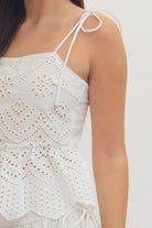 Entro | Lulu Tie Strap Top | Sweetest Stitch Boutique Richmond VA