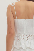 Entro | Lulu Tie Strap Top | Sweetest Stitch Boutique Richmond VA