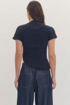 Entro | Lily Knit Mock Neck Top | Sweetest Stitch Boutique Richmond