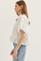 Entro | Meadow Button Up Top | Sweetest Stitch Boutique Richmond