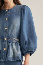 Entro | Alexis Denim Top | Sweetest Stitch Best Boutique Richmond VA