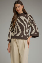 Entro | Matilda Abstract Sweater | Sweetest Stitch Boutique Richmond