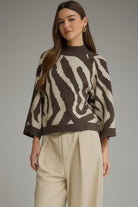 Entro | Matilda Abstract Sweater | Sweetest Stitch Boutique Richmond