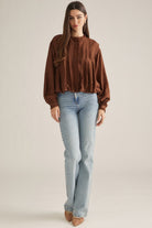 Entro | Lorrie Long Sleeve Bubble Top | Sweetest Stitch Boutique RVA