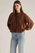 Entro | Lorrie Long Sleeve Bubble Top | Sweetest Stitch Boutique RVA