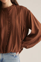Entro | Lorrie Long Sleeve Bubble Top | Sweetest Stitch Boutique RVA