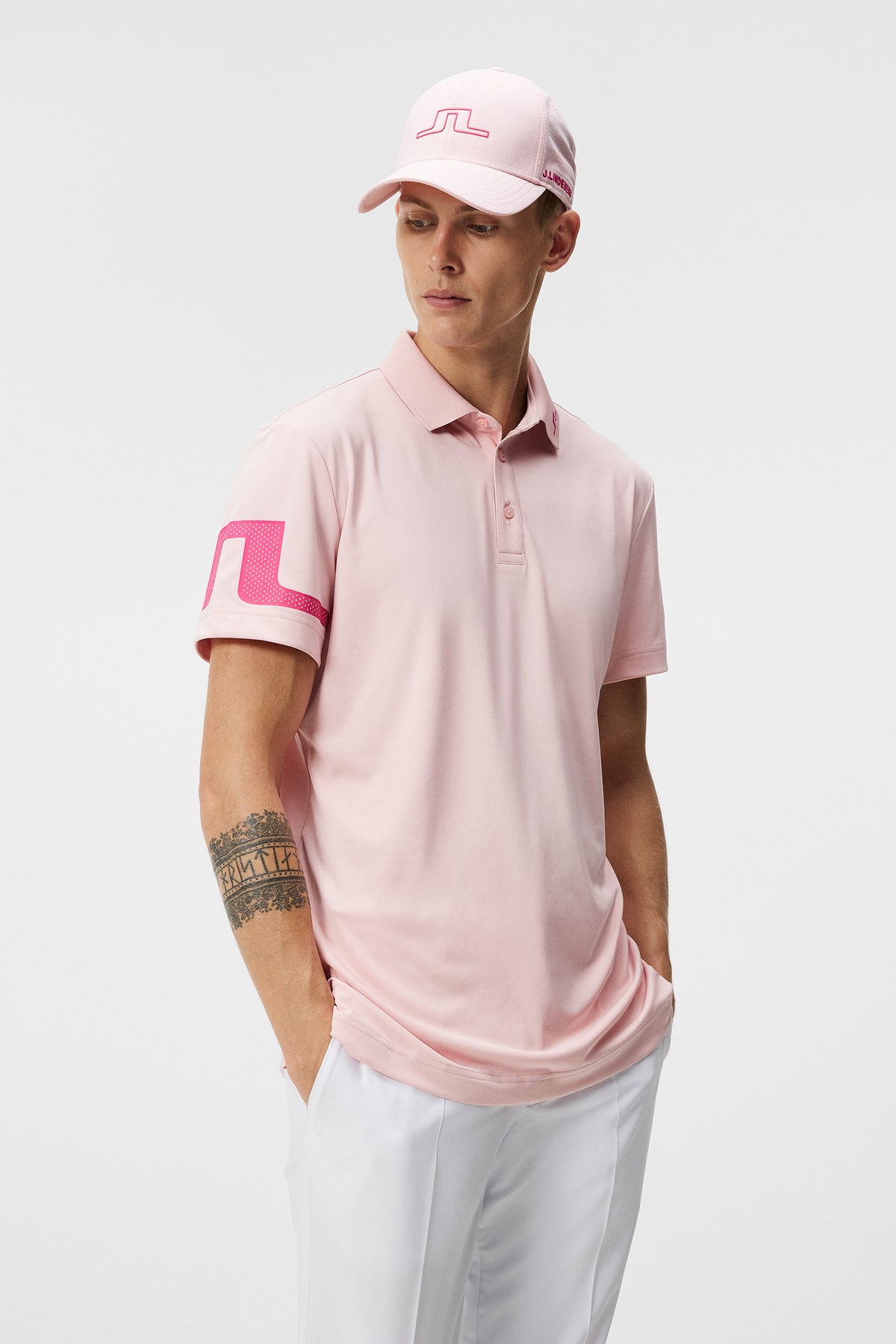 J Lindeberg Bridge Regular Fit Polo in Powder Pink – Shoptiques