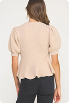Strut & Bolt | Erin Peplum Sweater | Sweetest Stitch Boutique Richmond