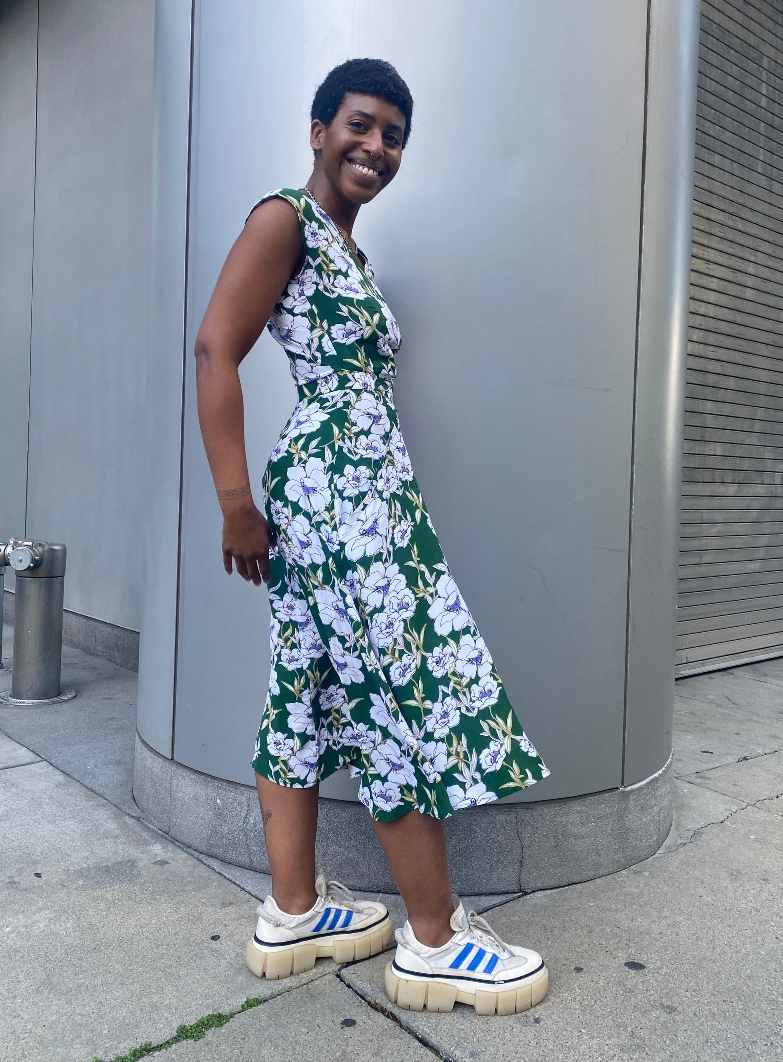 その他 ~ Chalotte + Green Hand-made Dress ~ Xena Dress in Green Magnolia – Shoptiques